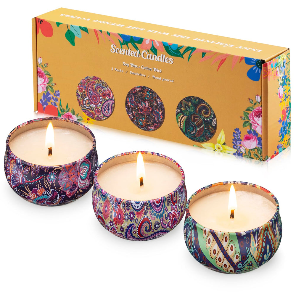 Hausware lavender candle tin for calming evenings and tranquility.