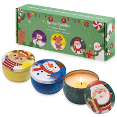 Hausware Apple Cinnamon tin candle for a cozy, inviting living room ambiance.