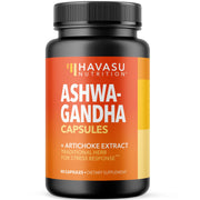 HAVASU NUTRITION Ashwagandha Artichoke bottle for daily stress support.