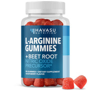 HAVASU NUTRITION L-Arginine Gummies bottle front, signaling energy and endurance support.