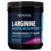HAVASU NUTRITION L-Arginine en polvo en bote para apoyo a la resistencia durante el entrenamiento.