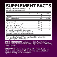 HAVASU NUTRITION L-Arginine en polvo con cucharita para facilitar su uso diario.