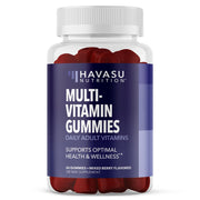 HAVASU Nutrition multivitamin gummies berry bottle for daily energy and immune support.