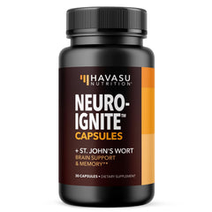 HAVASU NUTRITION NeuroIGNITE bottle front for daily focus
