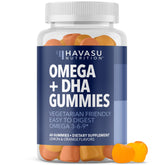 HAVASU Nutrition Omega 3-6-9 gummies bottle for brain-supporting DHA.