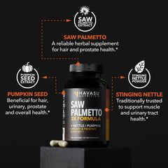 HAVASU NUTRITION nettle root extract highlighted for urinary comfort support.