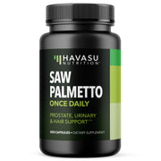 HAVASU NUTRITION Saw Palmetto bottle front for daily prostate support