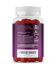 Close-up of raspberry-flavored gummies shows vegan, non-GMO formula for beauty support.