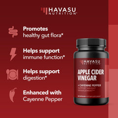 HAVASU Nutrition unflavored vegan capsules image highlights tasteless, convenient daily digestive wellness.