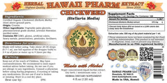 Hawaii Pharm Chickweed liquid extract dropper close-up highlights precise extraction.