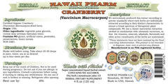 Close-up of Hawaii Pharm Cranberry extract dropper for convenient servings.