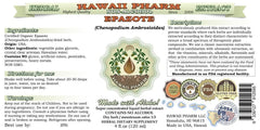 Hawaii Pharm Epazote liquid extract dropper enables easy dosing of glycerite.