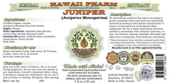 Hawaii Pharm juniper dried-berry glycerite shows natural ingredients for versatile tincture crafting