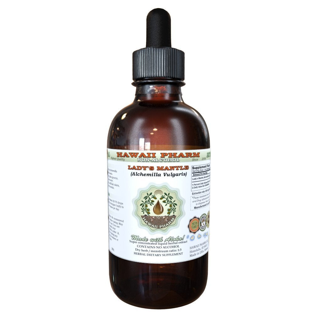 Hawaii Pharm Lady's Mantle liquid extract bottle for convenient daily herbal support