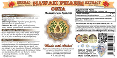 Hawaii Pharm OSHA liquid extract pour shows controlled dispensing during use.