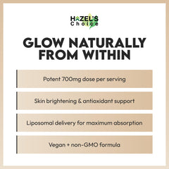 HAZEL'S Choice capsules close-up highlighting easy-to-swallow plant-based capsules