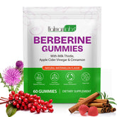 HBIKCLYC Berberine Gummies packaging shown for convenient daily use with sugar-free formula.