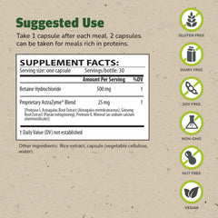 HCL-Stim capsules close-up designed to support digestion.