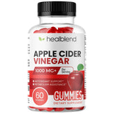 healblend Apple Cider Vinegar Gummy bottle shows potent 1000mg per serving for convenient daily use.