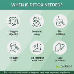 Healblend Detox Formula powders display the detox and antioxidant potential.