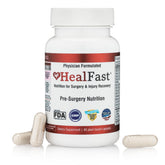 HealFast quercetin capsule visual for antioxidant support during pre-op recovery