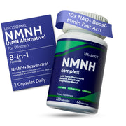 HEALGUT bottle liposomal NMNH demonstrating premium NMNH delivery for daily vitality.
