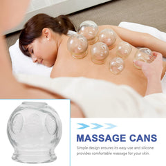 Healifty glass cupping set side view highlighting strong suction and comfortable grip