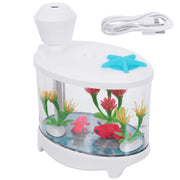 Healifty USB humidifier fish-tank-front with calming mist and gentle glow