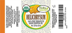 Close-up of Helichrysum bottle pour for diffuser use.