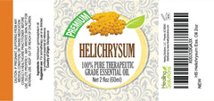 GC-MS tested Helichrysum oil in amber bottle from Healing Solutions