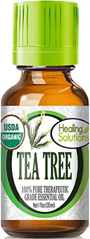 Healing Solutions Tea Tree Oil bottle 1 oz for versatile skin and hair care