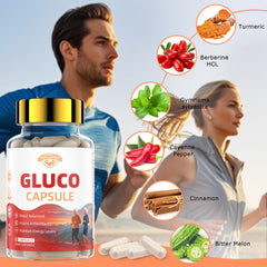 Healliance Gluco Blood Balance bottle pour for easy dosing.