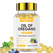 HEALOADING Organic Oregano Oil Softgels bottle for easy daily use and potential immune support