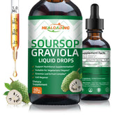 HEALOADING Soursop Bitters Bottle with organic graviola extract for antioxidant support.