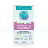 Health and Her multivitamin bottle for menopause support, daily wellbeing.