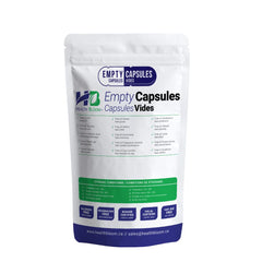 Health Bloom resealable pouch packaging keeps capsules fresh and protected.