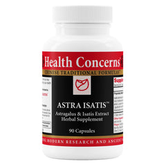 Health Concerns Astra Isatis bottle front showing packaging for daily immune support