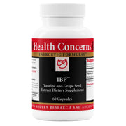 Health Concerns IBP bottle front label highlighting heart health support.