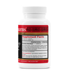 Health Concerns licorice-apricot capsules for convenient lung wellness.