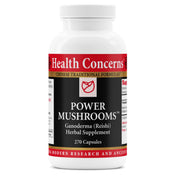 Health Concerns Power Mushrooms Reishi capsule close-up for daily immune support.