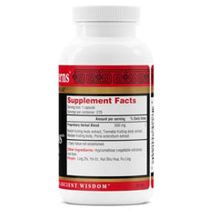 Health Concerns Power Mushrooms Tremella capsule close-up highlighting hydration and vitality.