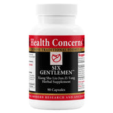 Health Concerns Six Gentlemen bottle front, traditional digestive support formula for daily comfort.