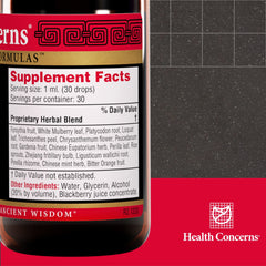Health Concerns Yin Chao Junior Forsythia ingredient close-up highlights natural immune-support.