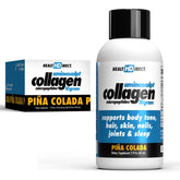 HEALTH DIRECT AminoSculpt Piña Colada bottle highlights convenient liquid collagen.