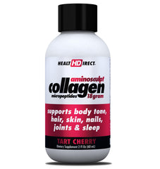 HEALTH DIRECT liquid collagen shot bottle with tart cherry flavor for joint and skin support.