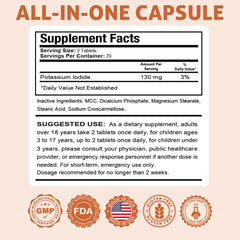 Health Dose KI dietary supplement shown for everyday use and iodine intake.