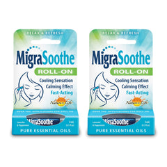 Health From The Sun MigraSoothe roller bottle showing cooling sensation