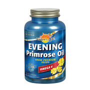 Health From The Sun Nature's Life Evening Primrose Oil bottle showing 1300 mg per softgel for skin support