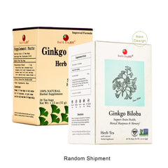 Health King Ginkgo Biloba Tea bags close-up highlighting convenient 20-count packaging