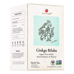 Health King Ginkgo Biloba Tea box front view showing traditional blend for daily focus